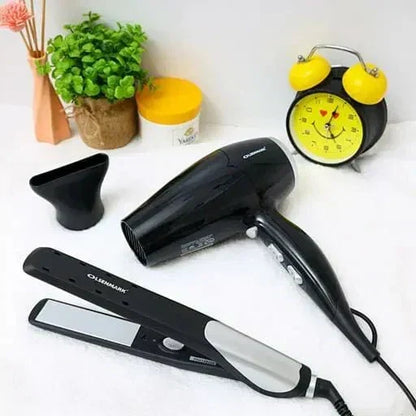 🔥 2-in-1 Professional Hair Straightener & Curler