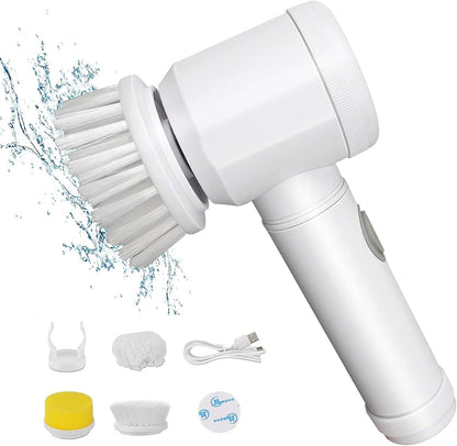 Cleaning Powerful Electric Brush (5-in-1) – فرشاة تنظيف كهربائية قوية – تنظيف بدون مجهود