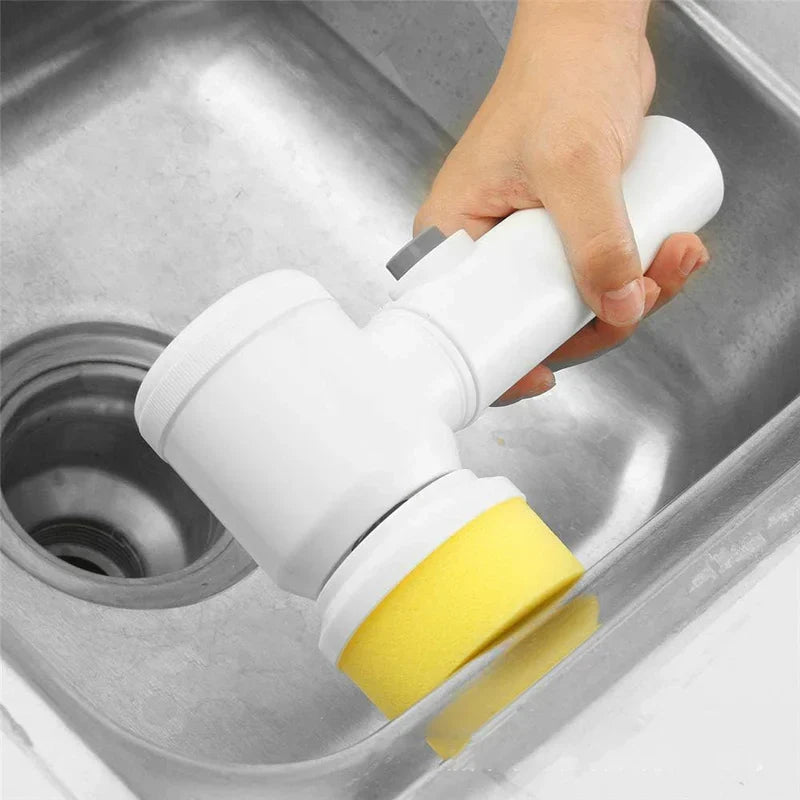 Cleaning Powerful Electric Brush (5-in-1) – فرشاة تنظيف كهربائية قوية – تنظيف بدون مجهود