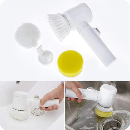 Cleaning Powerful Electric Brush (5-in-1) – فرشاة تنظيف كهربائية قوية – تنظيف بدون مجهود