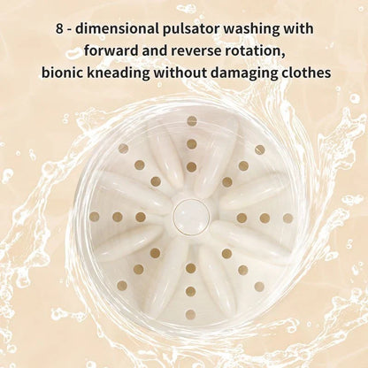 Double Bucket Mini Washing Machine – Compact Twin Tub Washer ✨