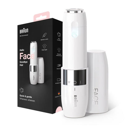 Braun Face Mini Hair Remover FS1000 (جهاز صغير لإزالة الشعر) – Electric Facial Hair Trimmer for Women