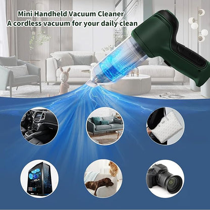 2-in-1 Portable Mini Cordless Handheld Vacuum Cleaner for Car & Home