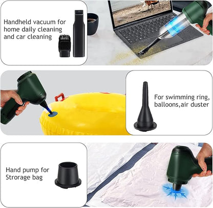 2-in-1 Portable Mini Cordless Handheld Vacuum Cleaner for Car & Home