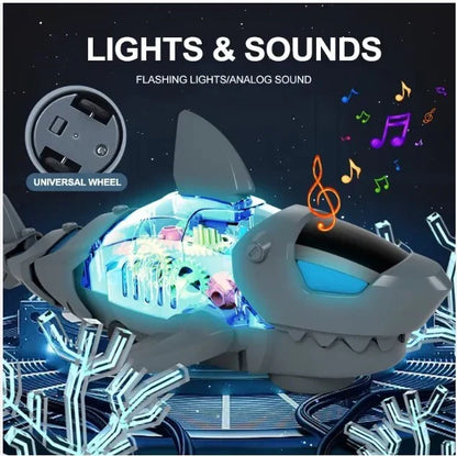 Universal Shark Toy with Light | LED Musical Swimming Shark Toy for Kids UAE 🦈💡